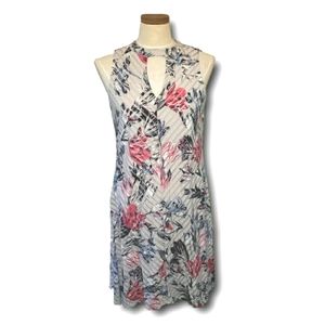 Jennifer Lopez Floral Choker Shift Midi Dress M